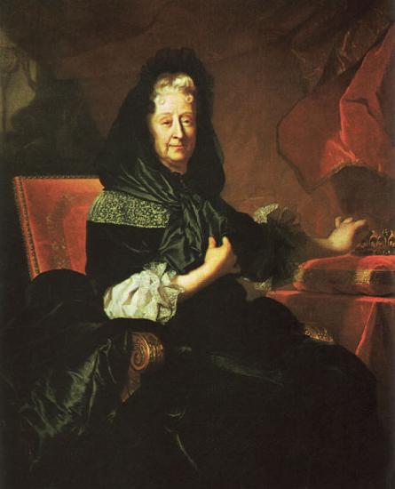 Hyacinthe Rigaud Marie d'Orleans, Duchess of Nemours oil painting image